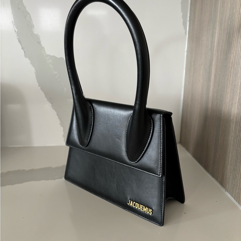 Jacquemus Black Leather Handbag